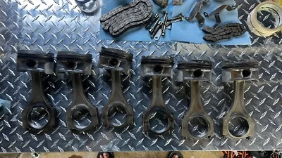 01-08 BMW E46 M3 Z3 Z4 ///M S54 3.2L Juego de 6 pistones y bielas de motor OEM Foto 1 de 4