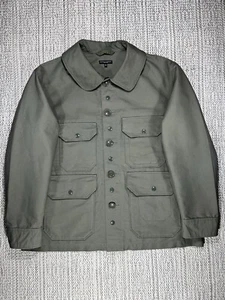 ENGINEERED GARMENTS Cruiser Jacket, MEN'S MEDIUM -Big, Double Cloth, Green , USA - Picture 1 of 9