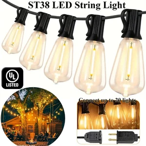 String Lights for Outside 2700K Warm Edison String Lights for Yard Market Bistro - Picture 1 of 26