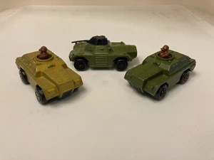 Vintage Matchbox TP-13 Military Scout (Stoat), Armored Car (Weasel) Gold MB-28 - Picture 1 of 8