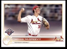 2022 Pro Debut Base #PD-60 Michael McGreevy - Palm Beach Cardinals