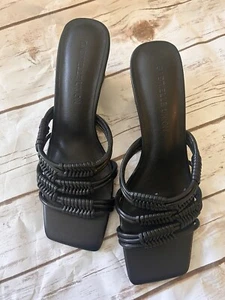 NEW Gabrielle Union Women’s Harmoni Woven Wedge 3” Slides Black Size 9 - Picture 1 of 16