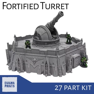 Befestigter Verteidigungsturm - 28mm 3D gedrucktes Gothic Gelände für Tabletop Wargaming - Bild 1 von 6