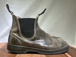 Leggi! Stivali Chelsea Blundstone marroni in pelle 585 UK 5,5 / 38,5 / US 8,5 donna - Foto 1 di 13