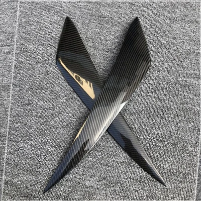 Cubierta de faro de párpado de cejas de fibra de carbono real para Toyota Corolla 2014 17 Foto 1 de 4