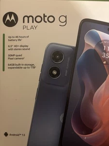 NEW Cricket Wireless Moto G Play 2024 64GB 4GB RAM Prepaid Smartphone - Picture 1 of 4