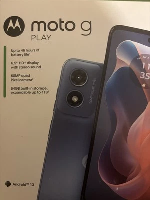 NEW Cricket Wireless Moto G Play 2024 64GB 4GB RAM Prepaid Smartphone - Image 1 of 4