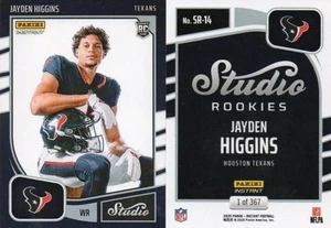JAYDEN HIGGINS 2025 Panini Instant STUDIO ROOKIES RC SP HOUSTON TEXANS PR/367 - Picture 1 of 1