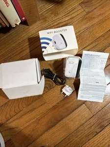 Super Boost WiFi WiFi Range Extender, 300Mbps Fast Speed WiFi Booster Wireless R - Photo 1/5