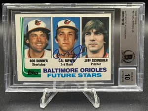 1982 Topps #21 Cal Ripken Jr Signed Rookie RC ⚾️ HOF BAS 🔥Beckett 10 Auto🔥 - Picture 1 of 4
