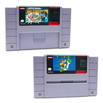 Подлинные/отдельные картриджи SUPER MARIO ALL-STARS/SUPER MARIO WORLD | Протестированы - Изображение 1 из 4