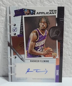 Topps 2025-26 Rasheer Fleming New Applicant Autographed RC card #NA-RF - Picture 1 of 7