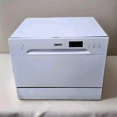 Zanussi ZDM17301WA 6 Place Freestanding Table Top Dishwasher White R:34 RRP £399 - Image 1 of 4