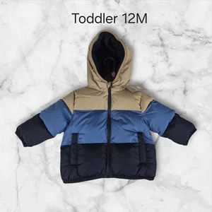 Neu mit Etikett Swiss Tech Kleinkind schwere gefütterte Jacke, Größe 12M/blau bunt  - Bild 1 von 9