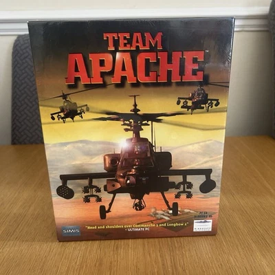 Team Apache PC CD-rom Game Big Box Edition New Sealed 1998 Mindscape Ent - Image 1 of 4