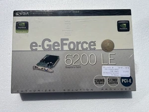 Nvidia EVGA e-GeForce 6200LE Graphics Video Card NEW/SEALED/VINTAGE - Picture 1 of 7