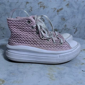 Converse All Star Chuck Taylor Jóvenes Niñas Talla 2 Zapatos Rosa Plataforma Tenis - Imagen 1 de 15