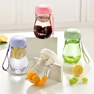 20oz/600ml Simple Cute Stylish BPA-free HDPE Water Cup/Bottle Travel Carry Strap - Picture 1 of 12