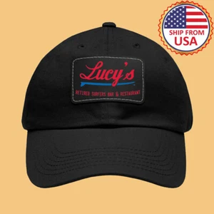 Lucy's Retirado Surfers Bar And Restauran Negro Ajustable Papá Sombrero Gorra Talla Adulto - Imagen 1 de 2