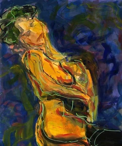 Pearls - Original Gouache - By F. DeTrolio - Picture 1 of 9