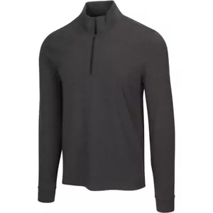 New Greg Norman Pro-Series Quarter Zip Mock Neck Golf Shirt Black XXXL G7S21K070 - Picture 1 of 1