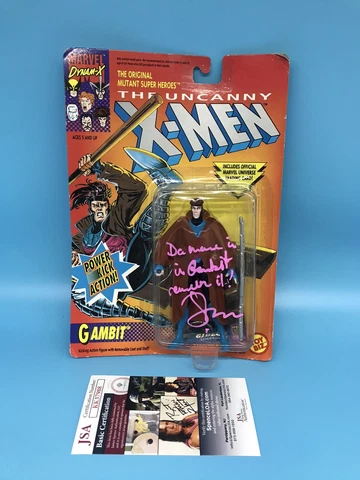1992 Toybiz X-Men Gambit Action Figure Signed By Tony Daniels Autograph JSA COA Cover