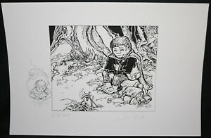 Frodo from the Lord of The Rings Limited Edition Litho #6/350 Signed by Tim Kirk