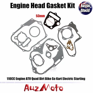 Gasket Kit Head & Base for 110cc Engine Starter Motor on top Dirt Pit ATV buggy - Picture 1 of 1