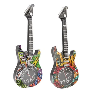 Guitar Wall Clock Simulation Time Accurate Guitar Clock Wall Decor - Picture 1 of 18