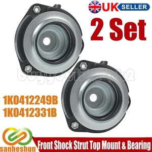 2x FRONT SUSPENSION TOP STRUT MOUNT & BEARING FOR VW GOLF MK5 MK6 JETTA MK3 MK4 - Picture 1 of 16