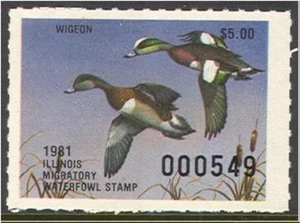 IL-7  1981  Illinois State Duck Stamp   DSS - Picture 1 of 1