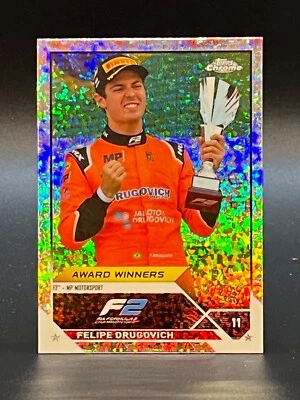 2023 Topps Chrome F1 #192 Felipe Drugovich F2 MP Motorsport Mini-Diamonds /299 - Image 1 of 3