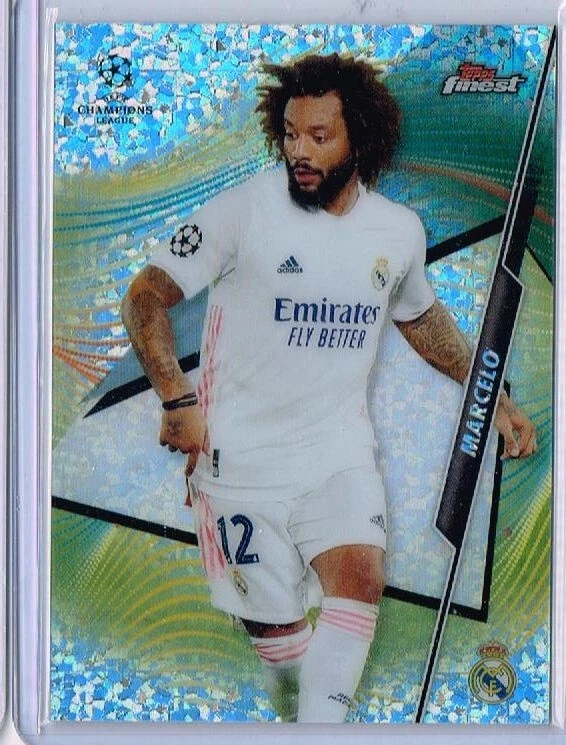2020-21 Topps Finest UEFA Champions 96 Marcelo Refractor /175 Real Madrid  3786* - Image 1 of 1