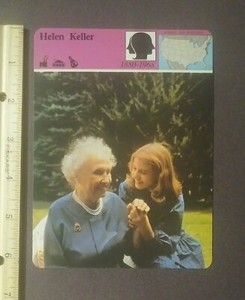  1979 Panarizon Helen Keller Patty Duke First Lady of Courage Photo Large Card