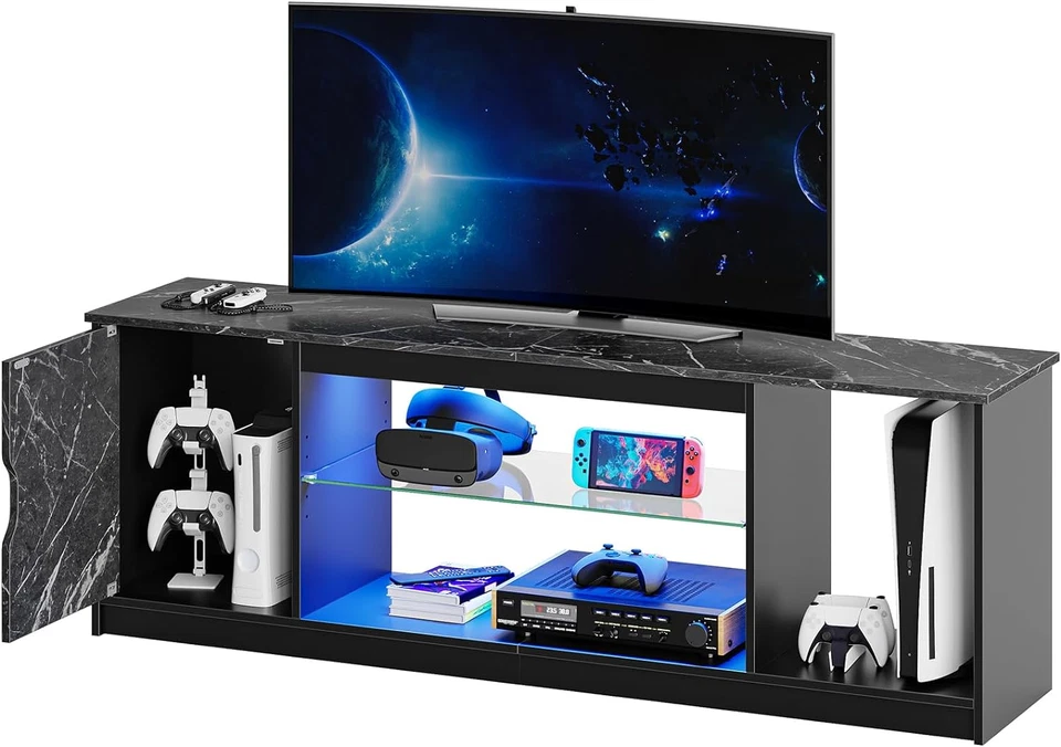 Muebles Para Sala Modernos Televisor Con LED Luces Soporte Mesa Hasta TV 65 inch - Image 1 of 4