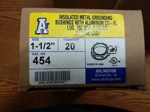 Arlington 454 isolierte Metall Erdungsbuchse - Größe 1-1/2" - Bild 1 von 3