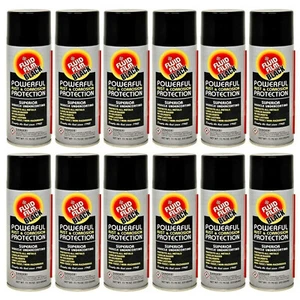 Fluid Film AS11B Black Undercoating Protection Rust Inhibitor Spray Can 12-Pack - Picture 1 of 2