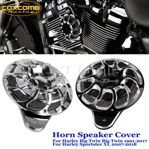 Cubierta de bocina de motocicleta para Harley Touring Big Twin 1991-17 Sportster XL 2008-17 - Imagen 1 de 18
