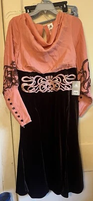 Disney Dress Shop Women Main St old time Parlor Dress costume sz 10 NEW w/ tags - Image 1 of 4