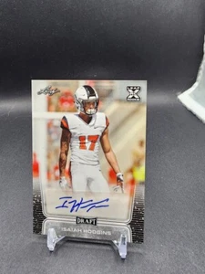 2020 Leaf Draft Isaiah Hodgins #BA-IH1 Rookie RC Auto | Buffalo Bills - Picture 1 of 2