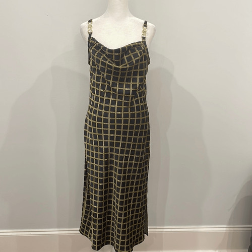 Abito smanicato Michael Kors nuovo scollo cappuccio MIDI taglia S