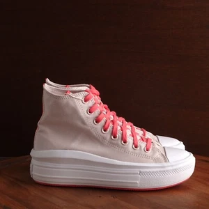 Sneakers Converse donna TG 8,5 rosa move platform scarpe alte leggere - Foto 1 di 15