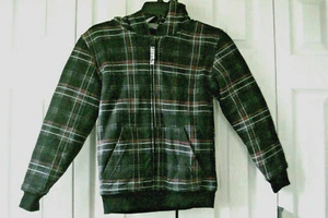 Boys Coat Black Plaid Size 10  12  NEW Amplify - Picture 1 of 3