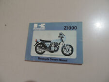 1978 Rider owner s manual handbook Kawasaki Z1-R