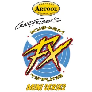 Iwata Artool Freehand Airbrush Templates Craig Fraser Kustom FX Mini Series Set - Picture 1 of 2