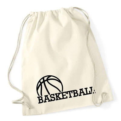 Turnbeutel Basketball Ball Rucksack Baumwolle Geschenkidee Souvenir Präsent Wich - Bild 1 von 4