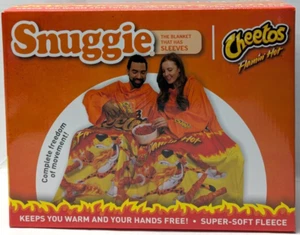 Cheetos Snuggie Super-Soft Fleece Blanket With Sleeves 71"x54" New - Picture 1 of 2