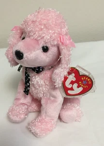 TY Beanie Baby BRIGITTE the Pink Poodle Dog - April 20 2000 - Vintage Retired!!! - Picture 1 of 9
