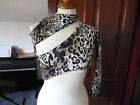 leopard pattern cropped strappy top size XS by The Kript