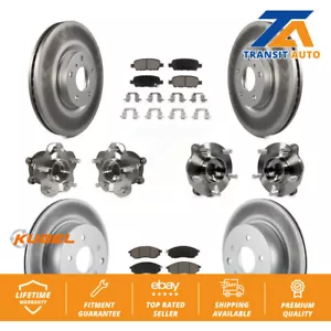 Front Rear Hub Bearing Coat Brake Rotor Pad Kit (10Pc) For INFINITI G37 EX35 G35 - Picture 1 of 12